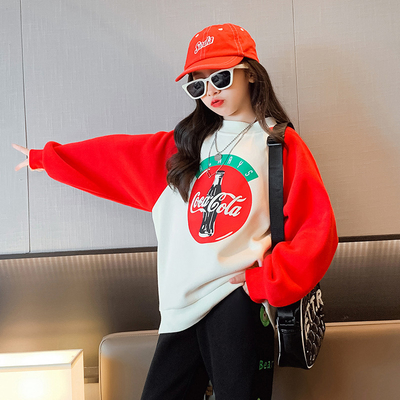 Aged 4-16 Childrens Winter Clothes Korean Edition Toddler Girls Sweatshirts