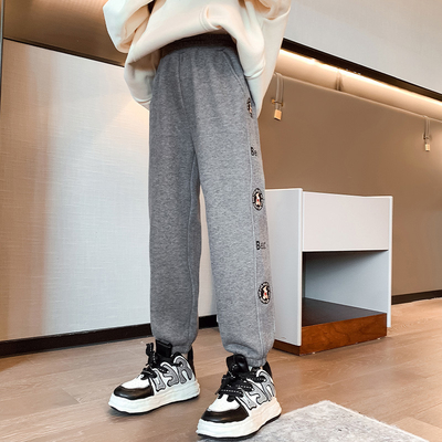 Size 120-170 Childrens Winter Clothes Thickened Warm Girls Joggers Sweatpants