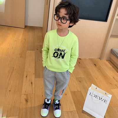 Pure Cotton Spring Teen Boys Clothes Long Sleeved T Shirt Foreign Style