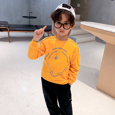 Spring Long Sleeve Teen Boys Clothes Letter Print