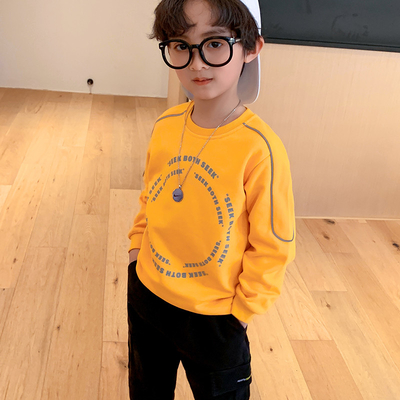 Spring Long Sleeve Teen Boys Clothes Letter Print