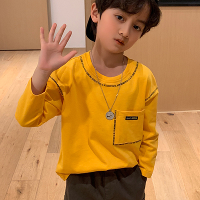 Spring Autumn Aged 4-13 Boys Long Sleeves Sweatshirts Round Collar Handsome