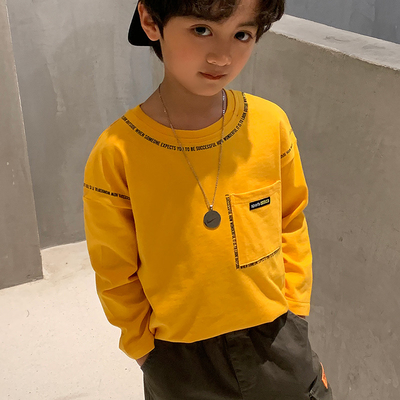 Spring Autumn Aged 4-13 Boys Long Sleeves Sweatshirts Round Collar Handsome