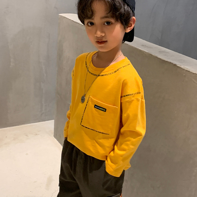 Spring Autumn Aged 4-13 Boys Long Sleeves Sweatshirts Round Collar Handsome