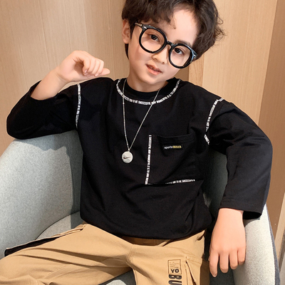 Spring Autumn Aged 4-13 Boys Long Sleeves Sweatshirts Round Collar Handsome