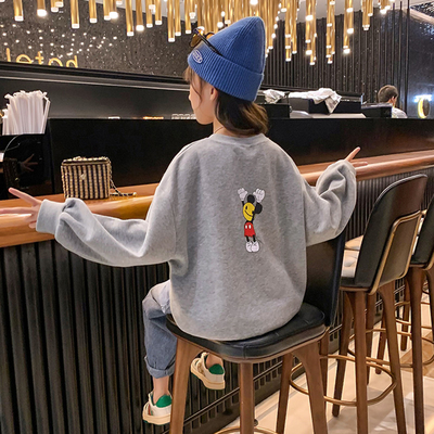 Lente Herfst Kinderkleding Set Smiley Gezicht Meisjes Oversized Sweatshirt