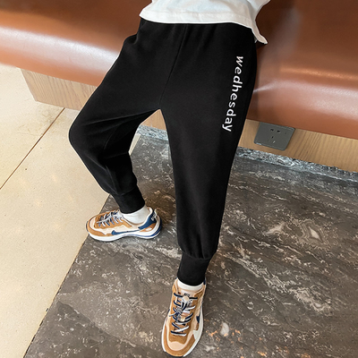 Spring Autumn Children Handsome Loose Slacks Lie Fallow Style