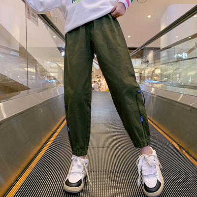 Girls' Overalls In The Autumn Boy Foreign Style Loose Casual Pants