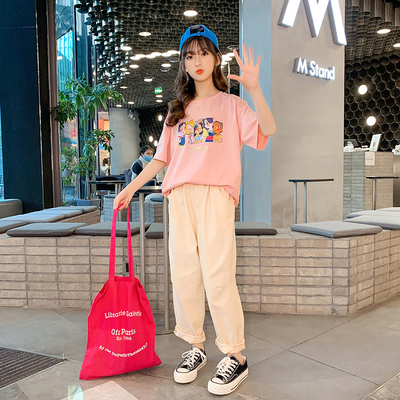 White Girls Summer Pure Cotton Long T-Shirt New Foreign Style